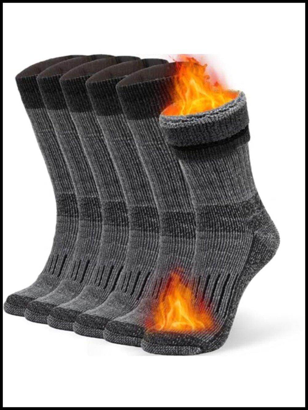 Merino Wool Thermal Moisture Wicking Cushioned Calf Boot Socks